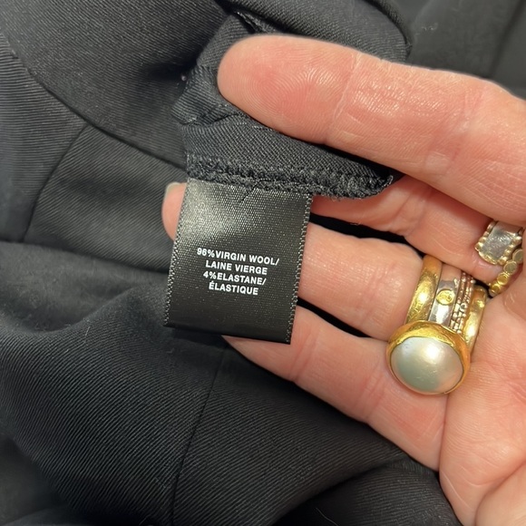 LaFayette 148 New York  Black Menswear Slacks size 6P - Picture 8 of 9